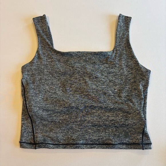 THE NORTH FACE Black & Grey Athletic Cropped Tank Top Sports Bra Like New Medium - Picture 3 of 13